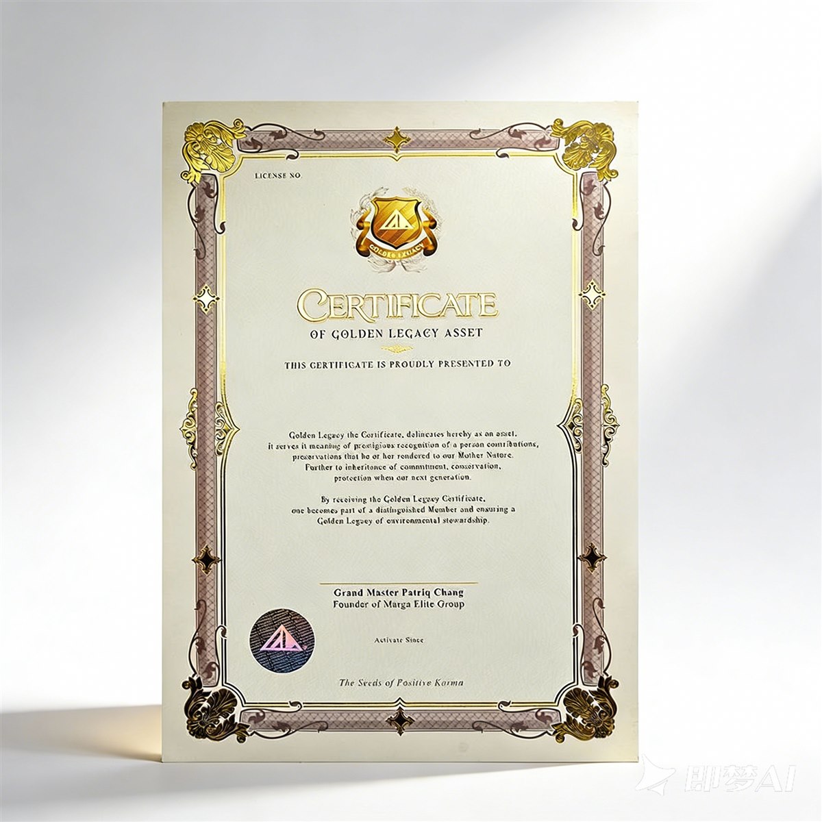 Finished custom security certificate